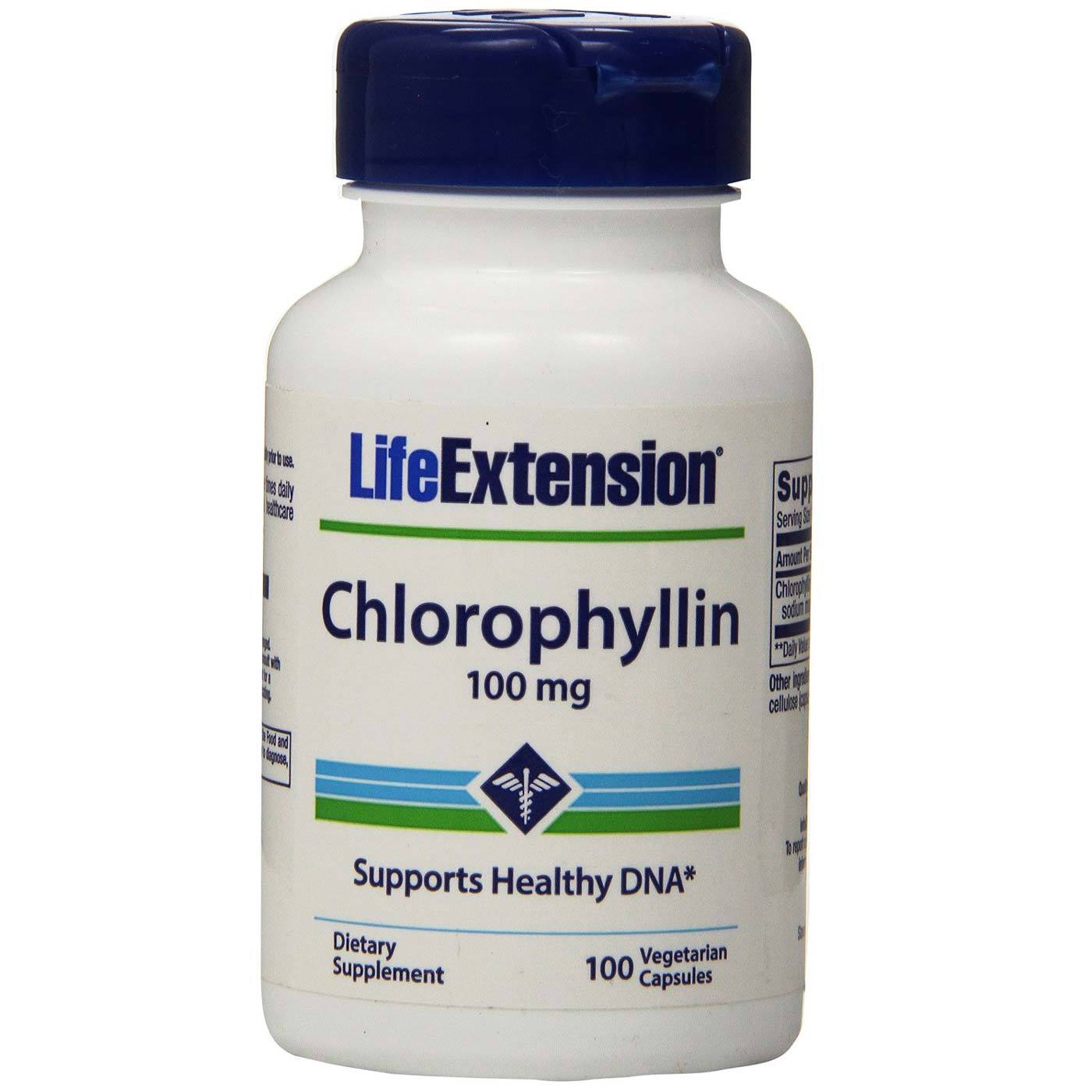 Comprar Life Extension, Clorofilina 100mg - 100 Cápsulas Vegetarianas