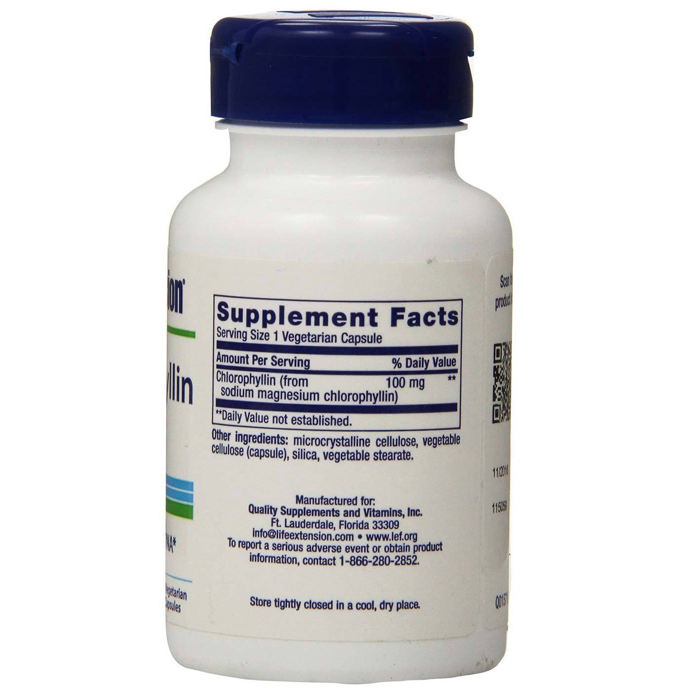 Comprar Life Extension, Clorofilina 100mg - 100 Cápsulas Vegetarianas - Imagem 2