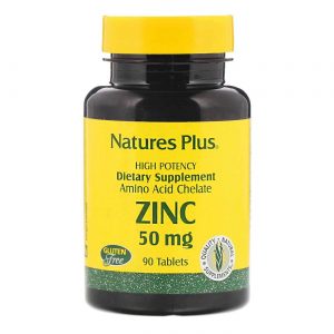 Comprar Nature's Plus, Zinco 50 mg - 90 Tabletes