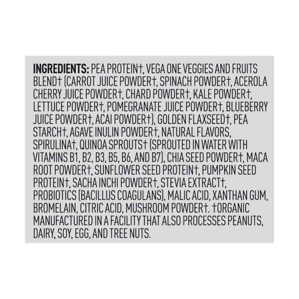 Comprar Vega One, Shake Orgânico All-in-One, Sabor Frutas Silvestres - 688 g - Imagem 4