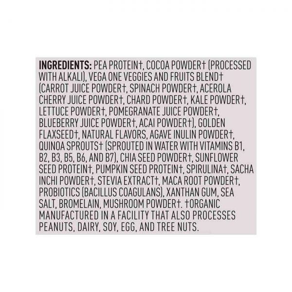 Comprar Vega One, Shake Orgânico All-in-One, Chocolate Mentolado - 678 g (1 lb 9 oz) - Imagem 4