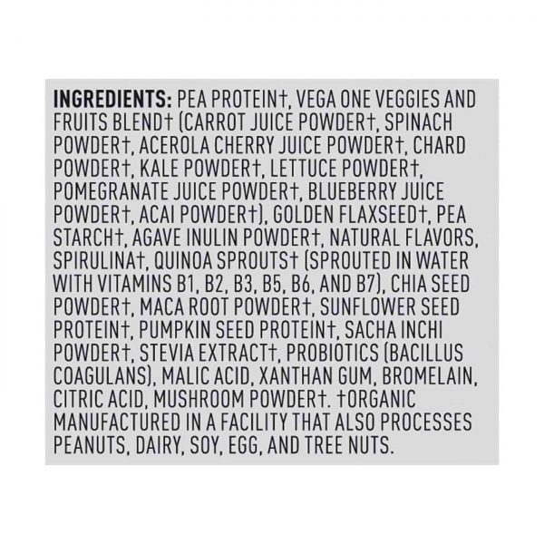Comprar Vega One, Shake Orgânico All-in-One, Frutas Silvestres - 344 g - Imagem 4