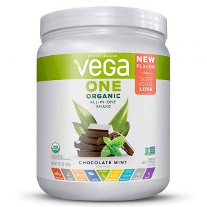 Comprar Vega One, Shake Orgânico All-in-One, Sabor Chocolate e Menta - 359 g