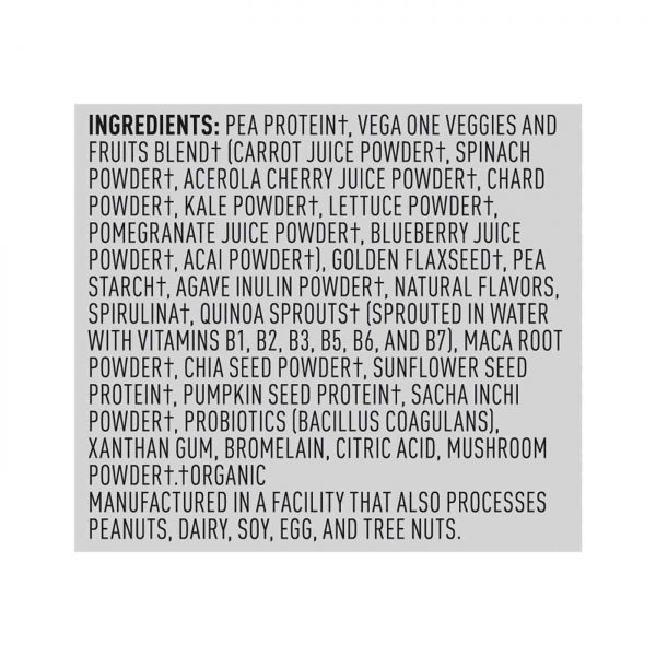 Comprar Vega One Organic All-in-One Shake Plain Unsweetened 10 Packs - Imagem 5