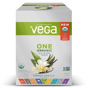 Comprar Vega One, Shake Orgânico All-in-One, Baunilha Francesa - 10 Pacotes (383g Total)