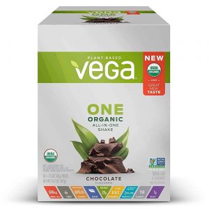Comprar Vega One, Shake Orgânico All-in-One, Chocolate - 10 Pacotes (417g Total)