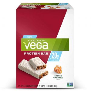 Comprar Vega, Barra de Proteína Vegetariana, Sabor de Caramelo - 1 Caixa com 12 Barras