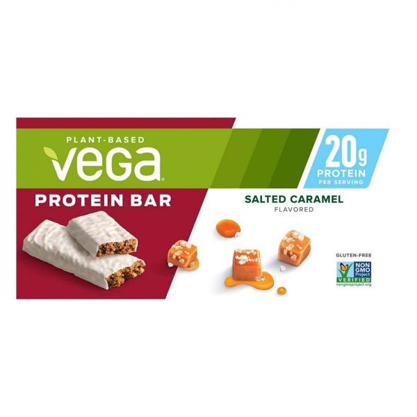 Comprar Vega, Barra de Proteína Vegetariana, Sabor de Caramelo - 1 Caixa com 12 Barras - Imagem 4