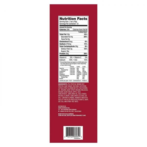 Comprar Vega, Barra de Proteína Vegetariana, Sabor de Caramelo - 1 Caixa com 12 Barras - Imagem 5
