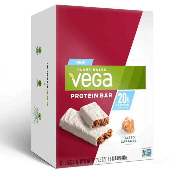 Comprar Vega, Barra de Proteína Vegetariana, Sabor de Caramelo - 1 Caixa com 12 Barras - Imagem 6