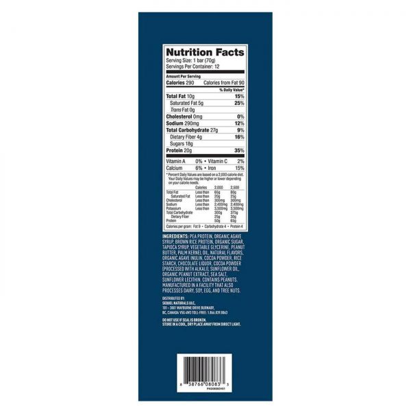 Comprar Vega Plant Based, Barra de Proteína Sabor Chocolate com Manteiga de Amendoim- Uma caixa - Imagem 4