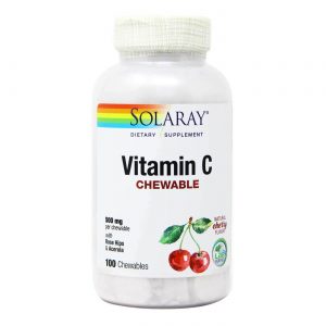 Comprar Solaray, Vitamina C, Cereja - 100 Pastilhas Mastigáveis