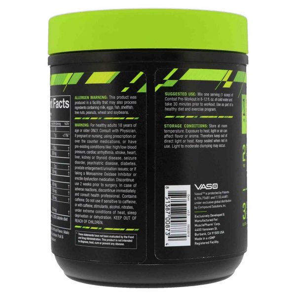 Comprar MusclePharm Combat Pre-Workout Blue Raspberry 279 g - Imagem 4