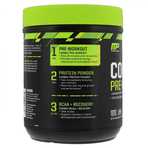 Comprar MusclePharm, Pré-Treino Combat, Sabor Punch de Frutas - 273 g - Imagem 5
