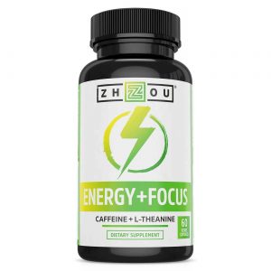 Comprar Zhou Nutrition, Energia + Foco - Cafeína + L-Teanina - 60 Cápsulas Vegetais