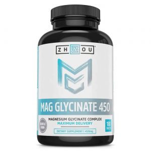 Comprar Zhou Nutrition, Glicinato de Magnésio - 180 Tabletes