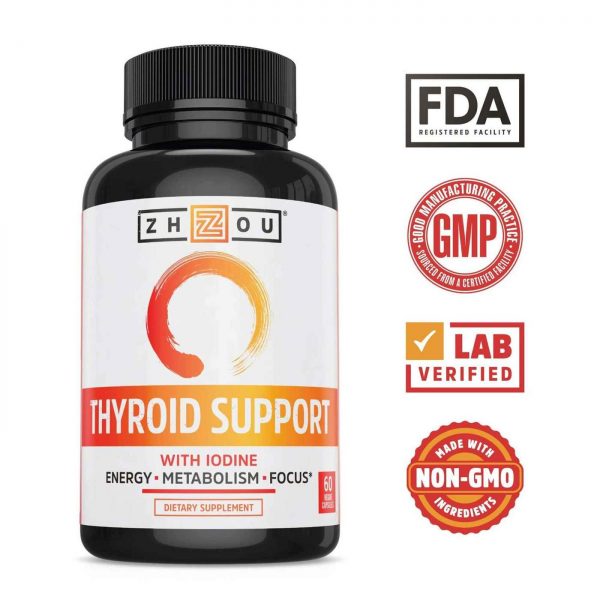 Comprar Zhou Nutrition, Suporte da Tireóide com Iodo - 60 Cápsulas Vegetais - Imagem 4