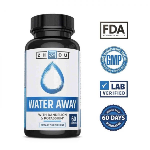 Comprar Zhou Nutrition, Water Away com Dente de Leão e Potássio - 60 Cápsulas - Imagem 4