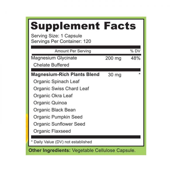Comprar Naturelo, Magnésio 200 mg com Vegetais Orgânicos e Sementes - 120 Cápsulas Vegetarianas - Imagem 4