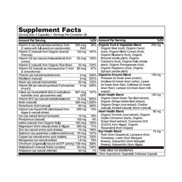 Comprar Naturelo, Multivitamínico Alimento Integral para Mulheres - 120 Cápsulas - Imagem 4