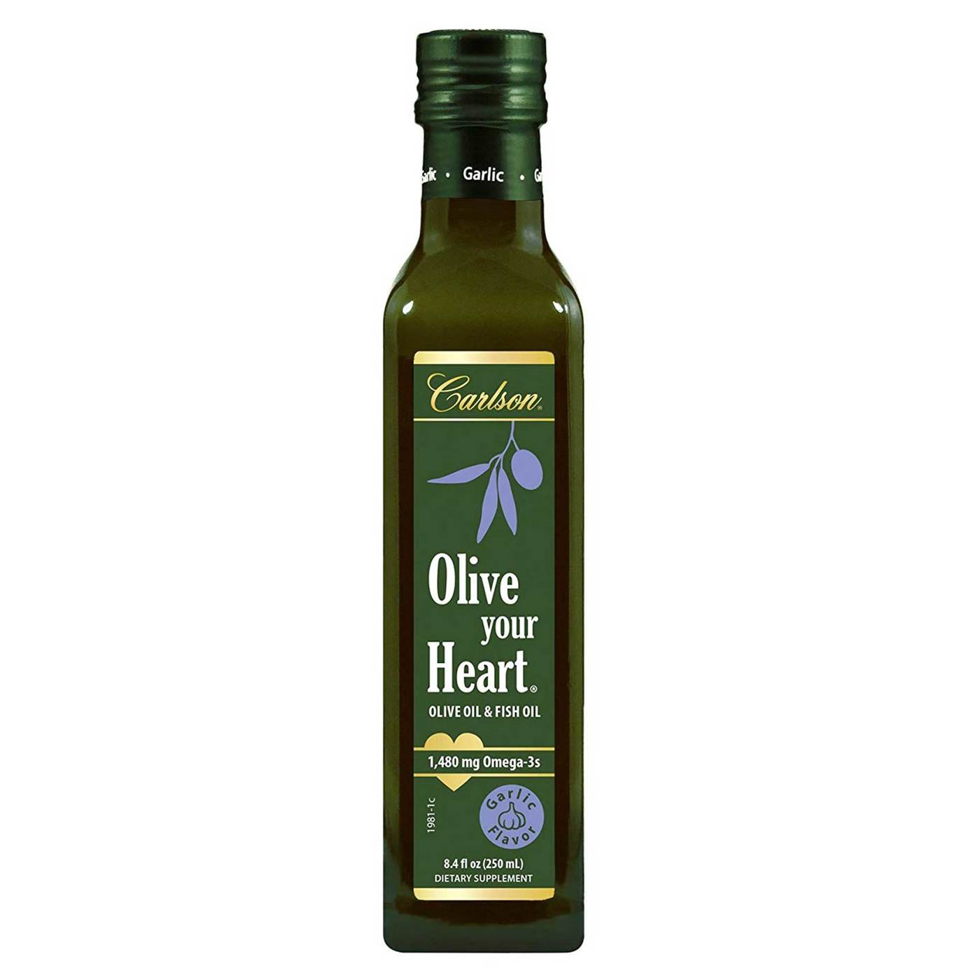 Comprar Carlson Labs Olive your Heart Olive and Fish Oil 1480 mg Omega-3s Garlic Flavor 250 ml