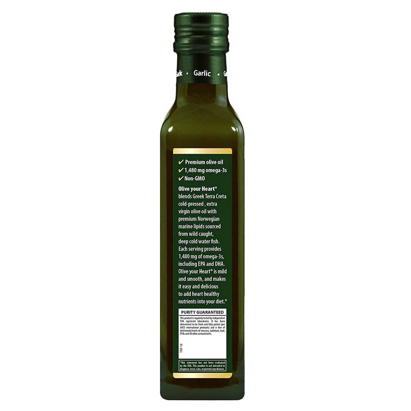 Comprar Carlson Labs Olive your Heart Olive and Fish Oil 1480 mg Omega-3s Garlic Flavor 250 ml - Imagem 3