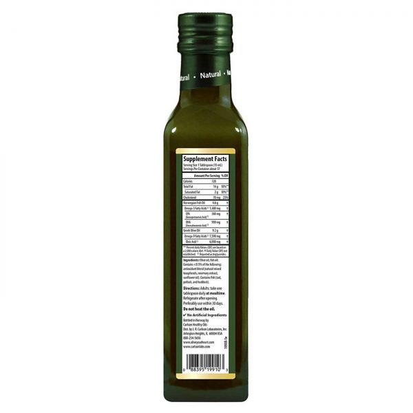 Comprar Carlson Labs Olive your Heart Olive and Fish Oil 1480 mg Omega-3s Natural Flavor 250 ml - Imagem 4