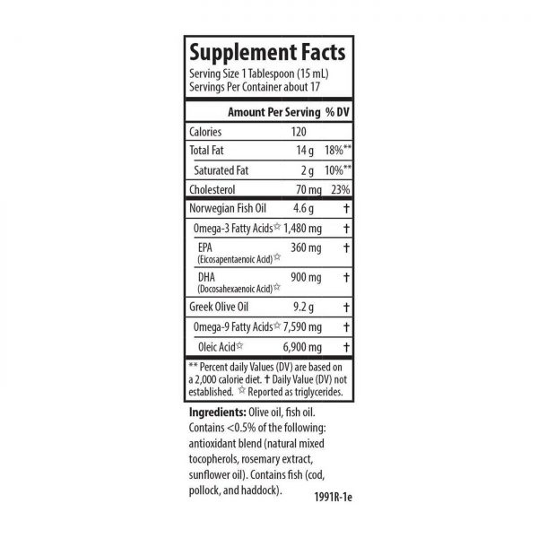 Comprar Carlson Labs Olive your Heart Olive and Fish Oil 1480 mg Omega-3s Natural Flavor 250 ml - Imagem 5