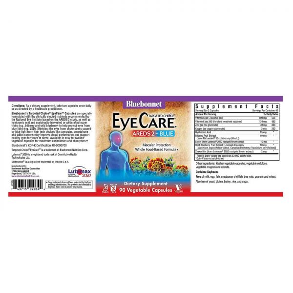 Comprar Bluebonnet Nutrition, Targeted Choice® Cuidado com os Olhos - 90 Cápsulas Vegetarianas - Imagem 4