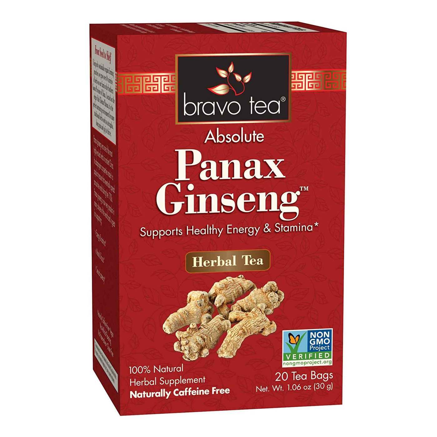 Comprar Bravo Tea, Chá de Panax Ginseng - 20 Saquinhos de Chá