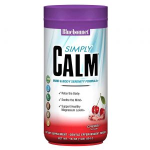 Comprar Bluebonnet Nutrition, Simply Calm™ Fórmula da Serenidade do Corpo & Mente, Sabor Cereja - 454 g