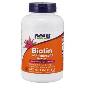 Comprar Now Foods Biotin with Fibersol 2 Powder 113 g