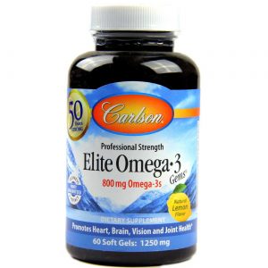Comprar Carlson Labs Elite Omega-3 Gems limão 60 Cápsulas