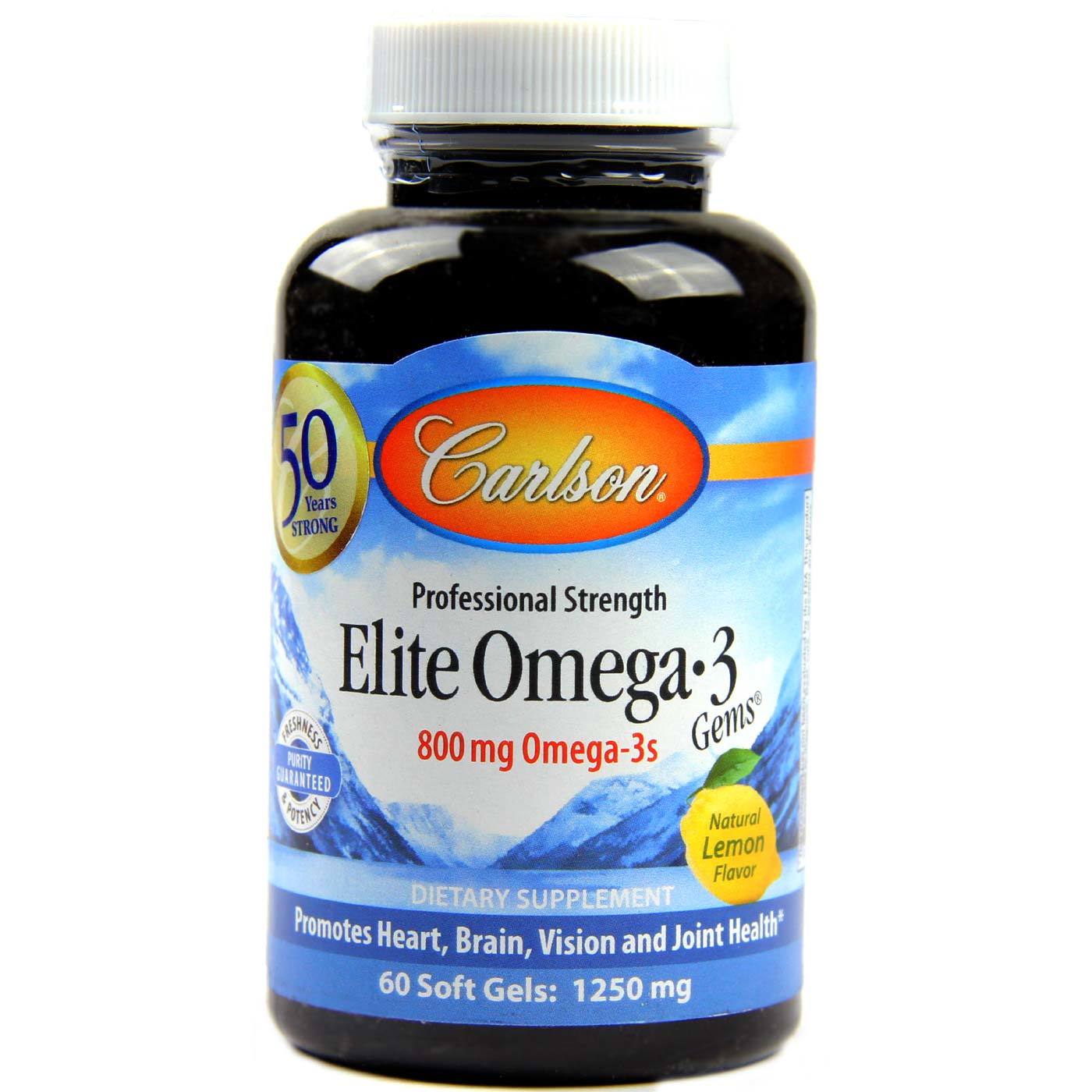 Comprar Carlson Labs Elite Omega-3 Gems limão 60 Cápsulas