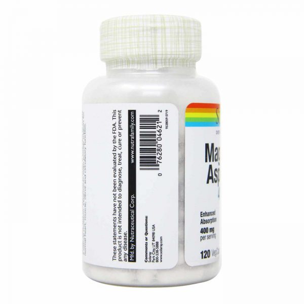 Comprar Solaray, Asporotato de Magnésio 200 mg - 120 Cápsulas - Imagem 4