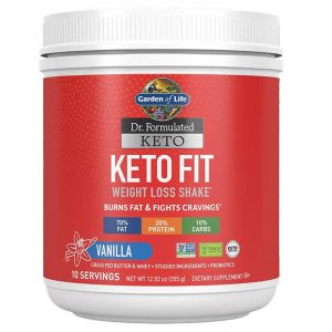 Comprar Garden of Life Dr. Formulado Keto Fit Shake Perda De Peso - Baunilha - 355 g (12,52 oz)