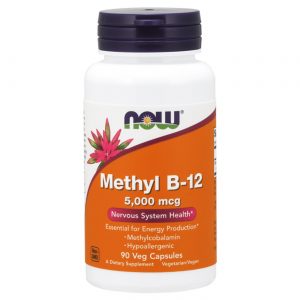 Comprar Now Foods, Metil B-12 5,000 mcg - 90 Cápsulas Vegetarianas