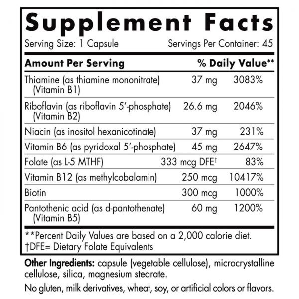 Comprar Nordic Naturals, Complexo de Vitamina B - 45 Cápsulas - Imagem 4