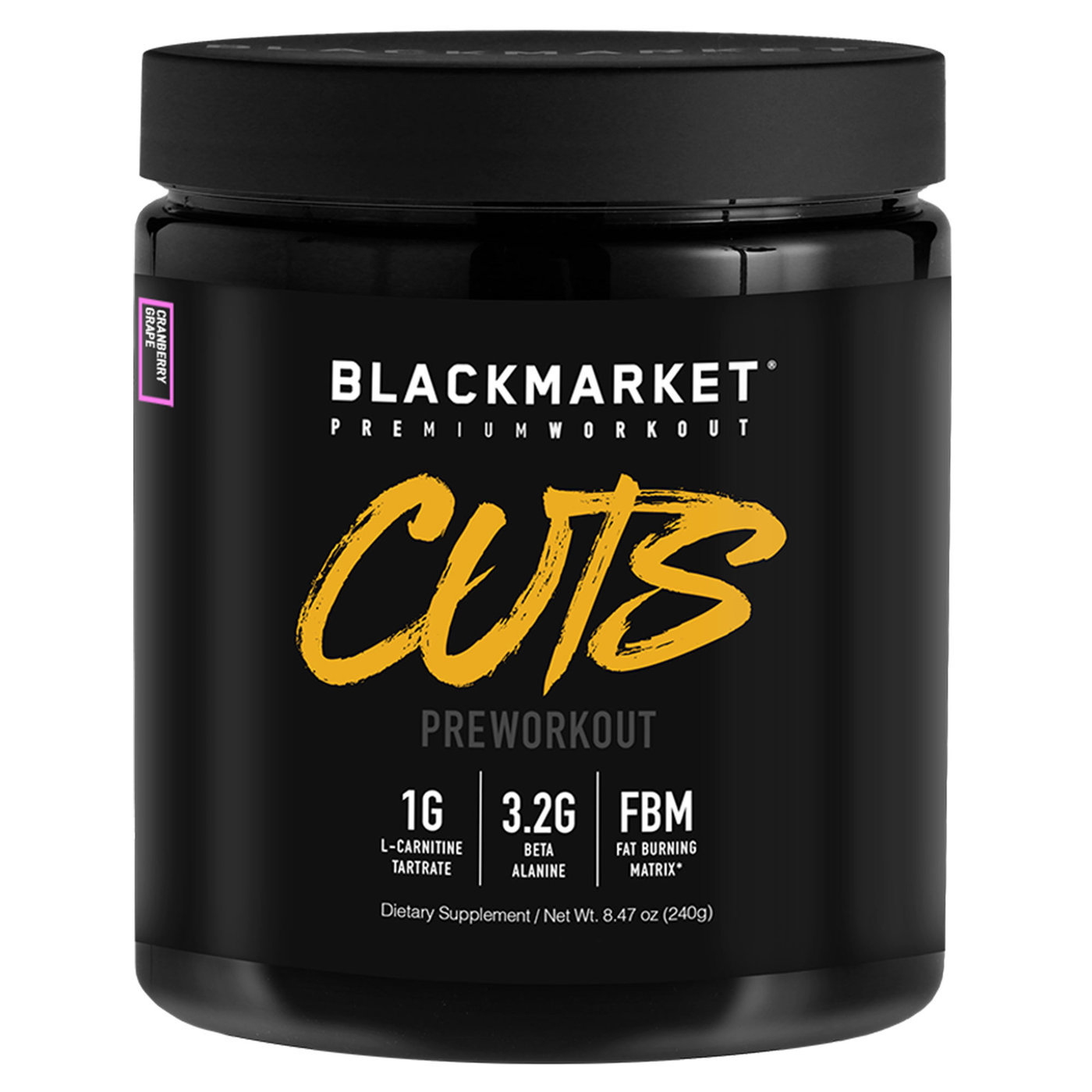 Comprar Blackmarket Pré-Treino CORTES - Cranberry Grape - 30 Porções