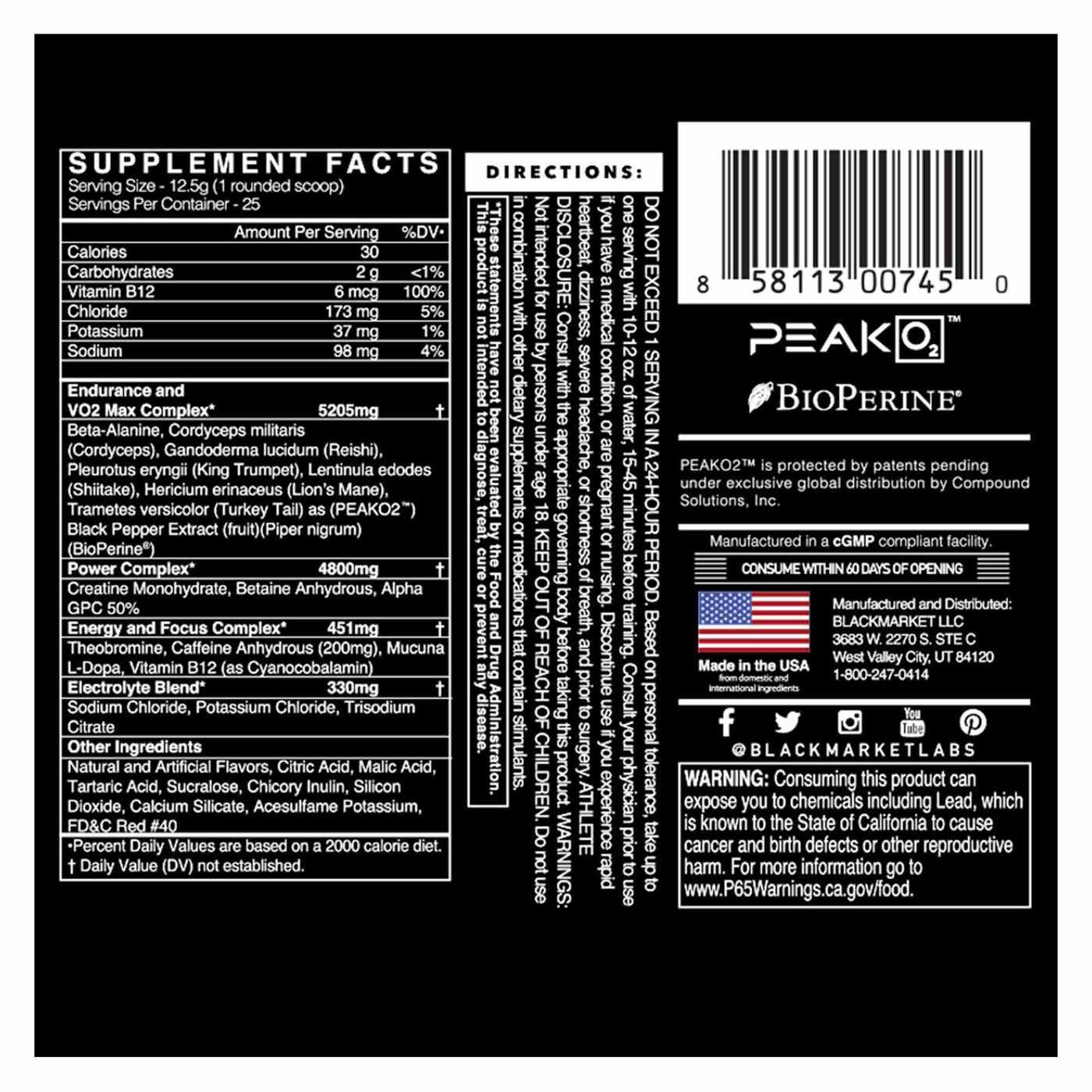 Comprar Blackmarket Fit Pre Workout - Wodermelon - 25 porções - Imagem 2