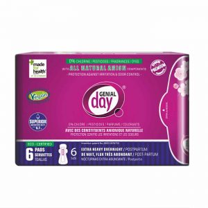 Comprar Genial Day, Absorventes Noturno/Pós-Parto Fluxo Extra Forte - 6 Unidades