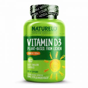 Comprar NATURELO, Vitamina D3 Líquen - 180 Cápsules Fáceis de Engolir