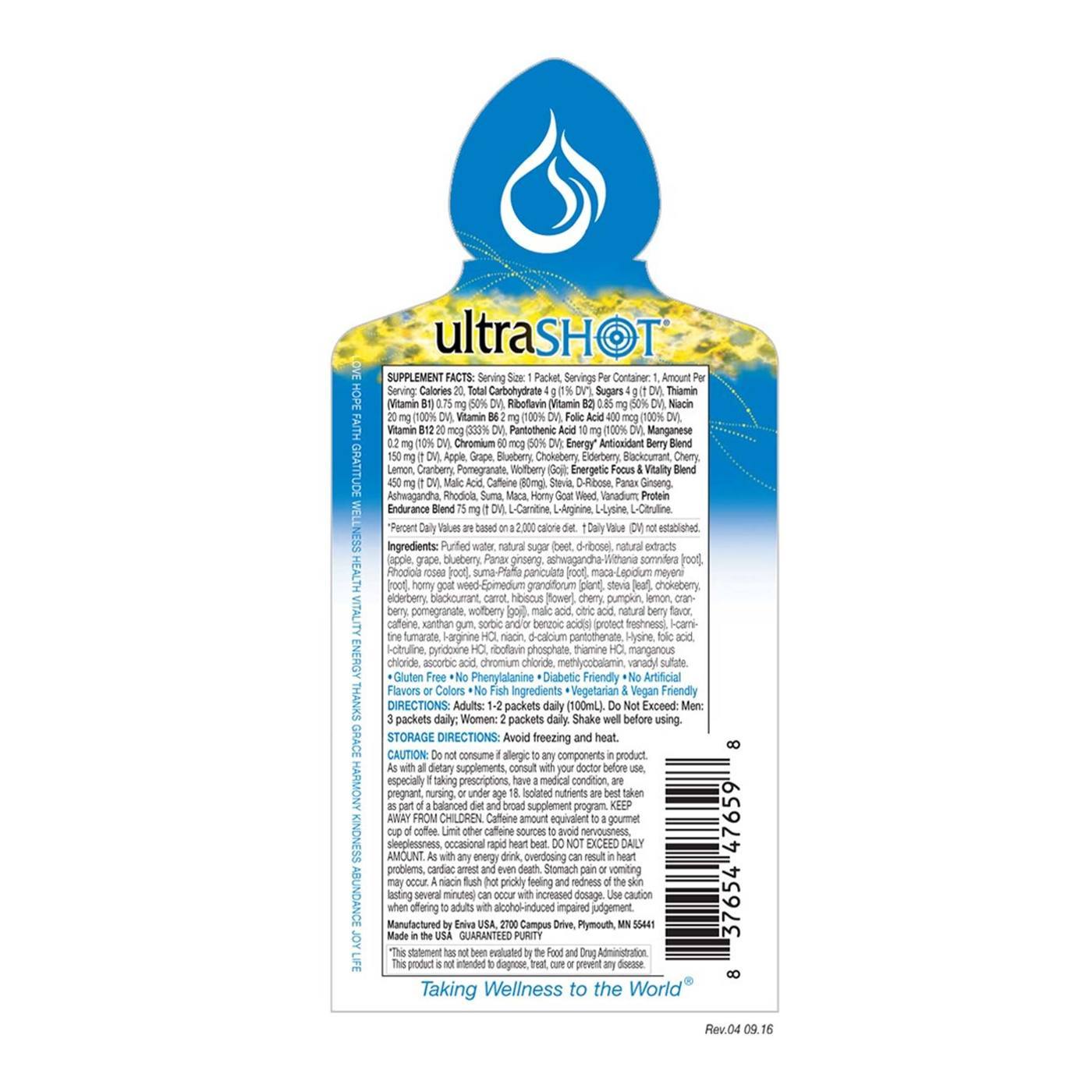 Comprar Eniva UltraSHOT Healthy Energy Packets - 20 Packets - Imagem 2