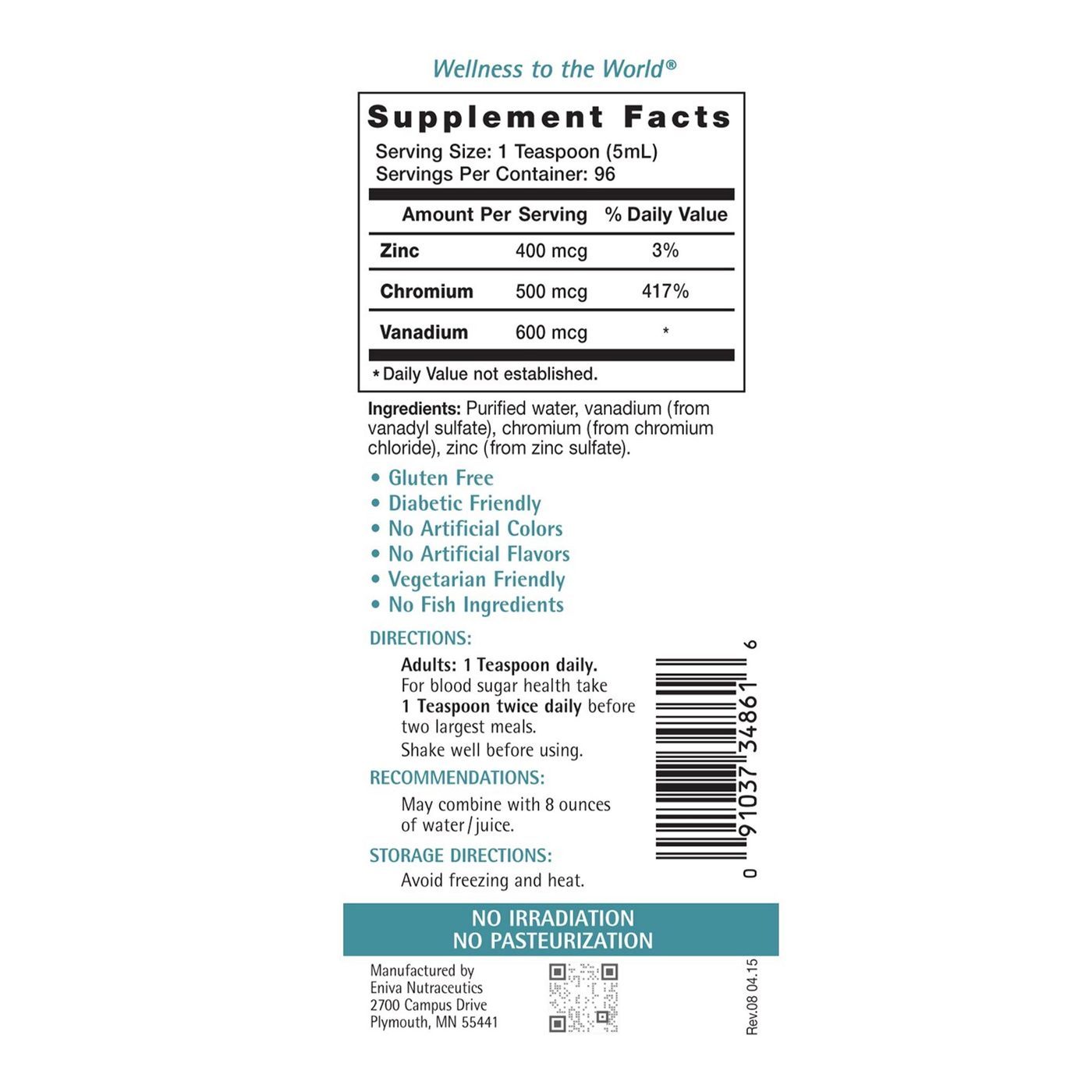 Comprar Eniva VanChroZin Minerals Liquid Concentrate - 16 fl oz (480 ml) - Imagem 2