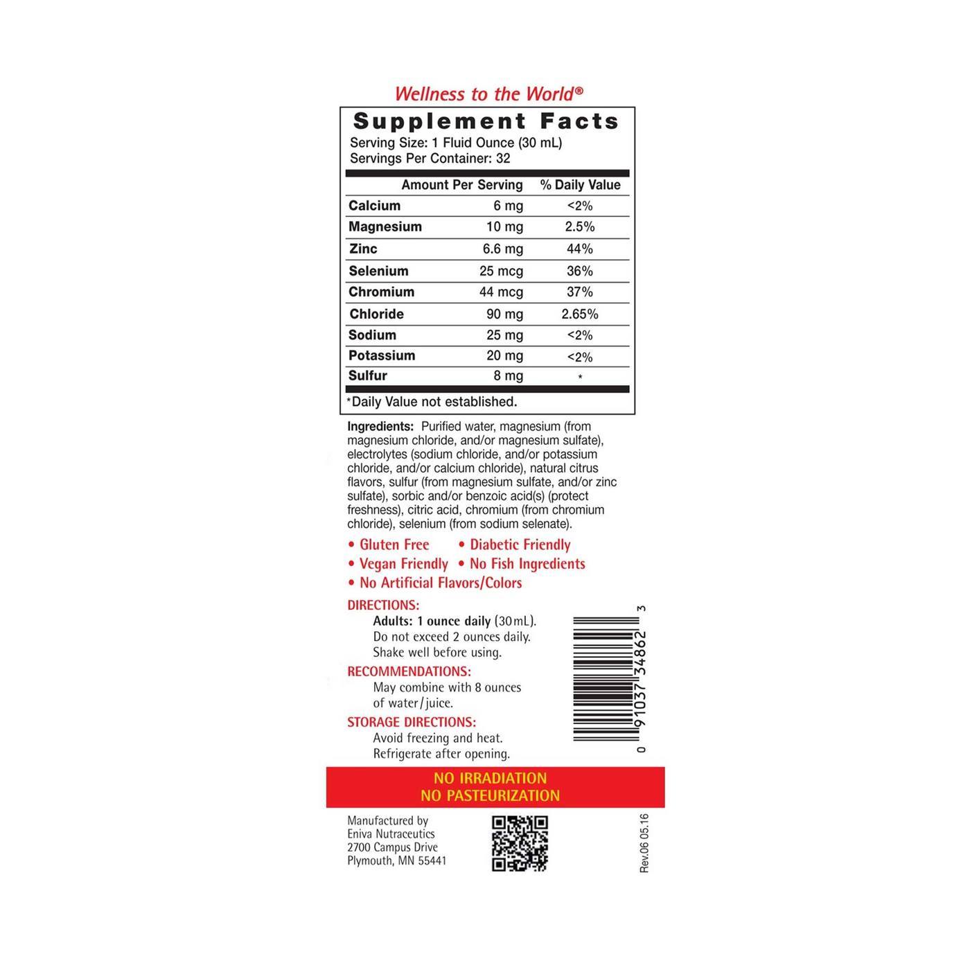 Comprar Eniva Athletic Edge Multi Minerals Electrolyte Concentrate - 32 fl oz - Imagem 2