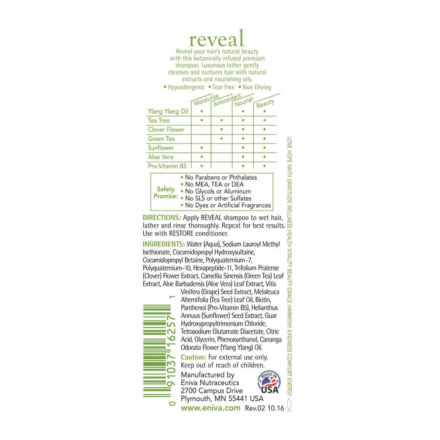 Comprar Eniva Reveal Shampoo - 12 fl oz (350 ml) - Imagem 2