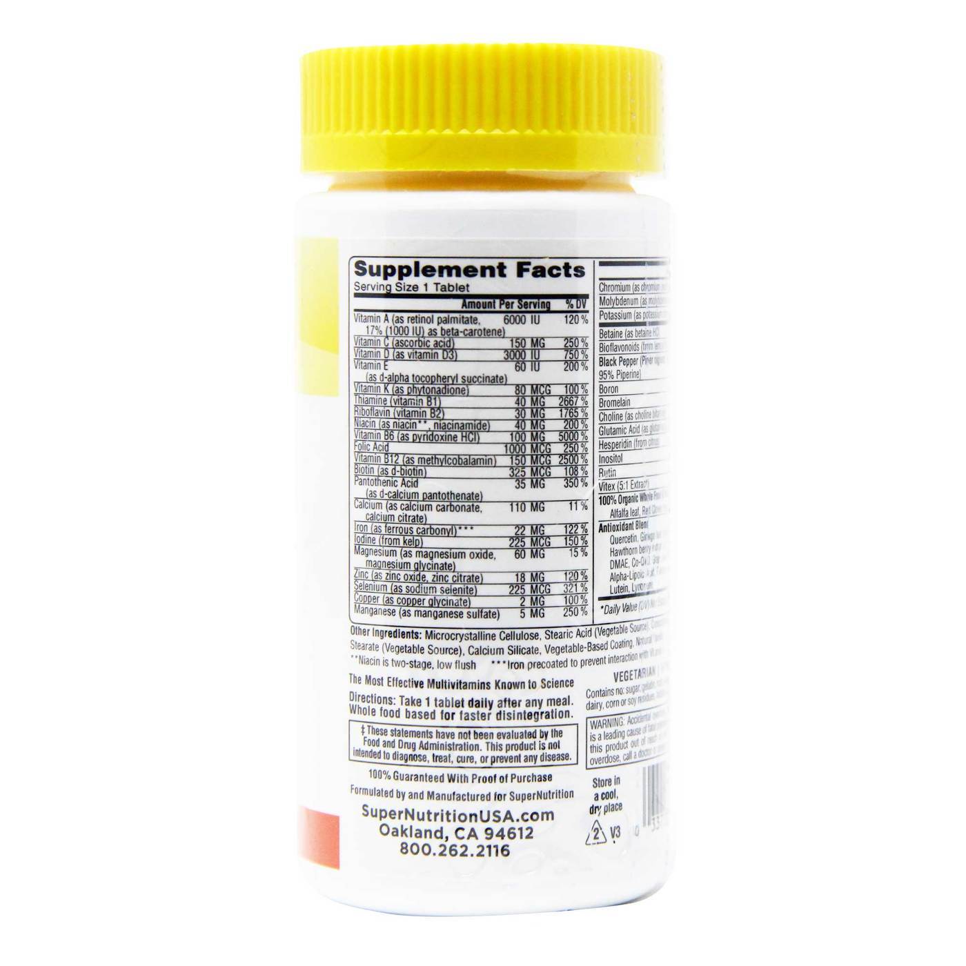 Comprar Super Nutrition SimplyOne Women Triple Power Multivitamins - 30 Tablets - Imagem 2