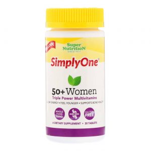 Comprar Super Nutrition, SimplyOne® Multivitaminas de Força Tripla para Mulheres - 30 Comprimidos