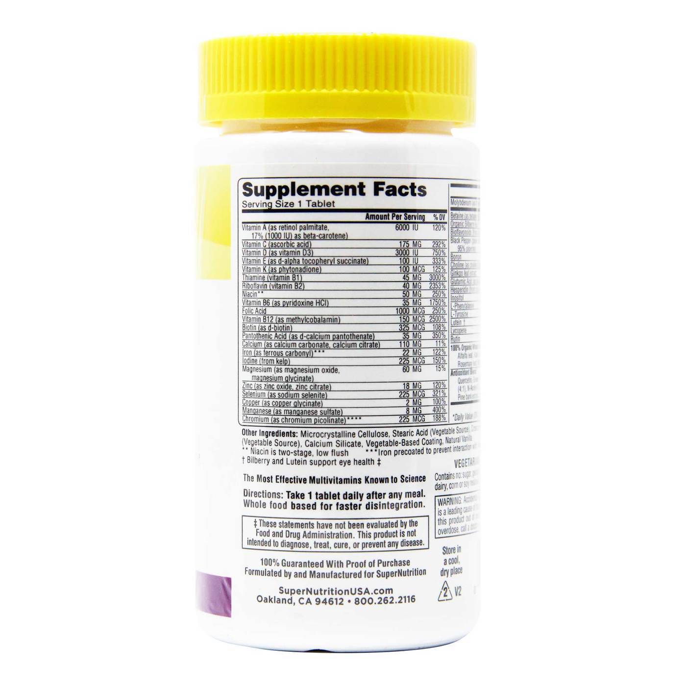 Comprar Super Nutrition SimplyOne 50+ Women Triple Power Multivitamins - 90 Tablets - Imagem 2