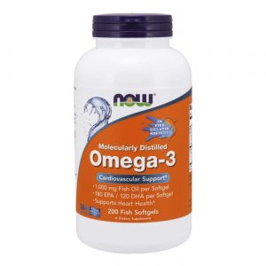 Comprar Now Foods, Ômega-3 Destilado Molecularmente - 200 Cápsulas em Gel de Peixe